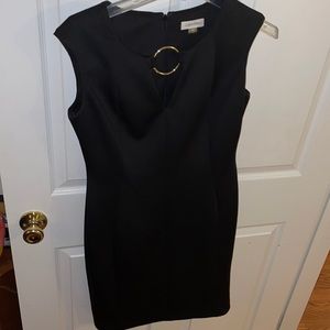 Black sheath dress